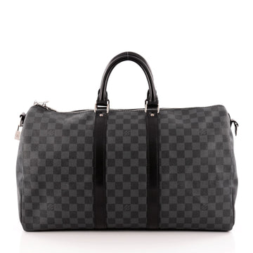 Louis Vuitton Keepall Bandouliere Bag Damier Graphite 45