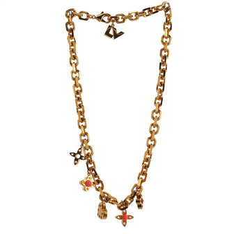 Louis Vuitton Hide and Seek Necklace Metal with Resin