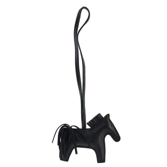 Hermes So Black GriGri Rodeo Bag Charm Leather PM