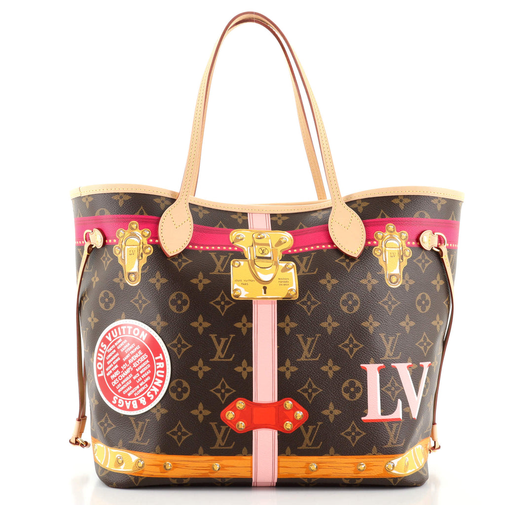 Louis Vuitton Neverfull NM Tote Limited Edition Summer Trunks