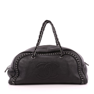 Chanel Luxe Ligne Bowler Bag Leather Large