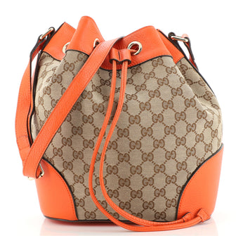 Gucci Classic Bucket Bag GG Canvas Medium