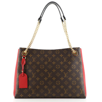 Louis Vuitton Surene Handbag Monogram Canvas with Leather MM
