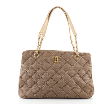 Chanel Paris-Dallas Chic Stitch Tote Quilted Calfskin Medium