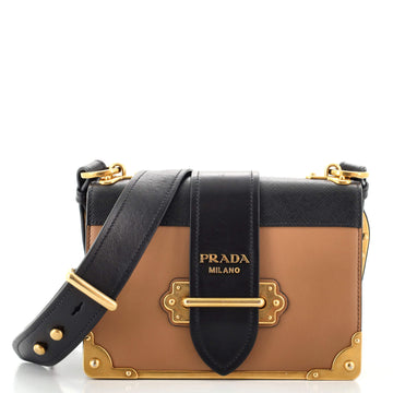 Prada Cahier Crossbody Bag City Calf and Saffiano Small