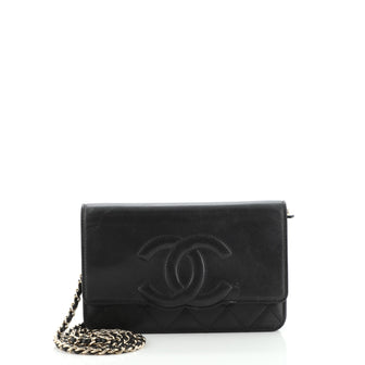 Chanel Cambon Wallet on Chain Quilted Leather