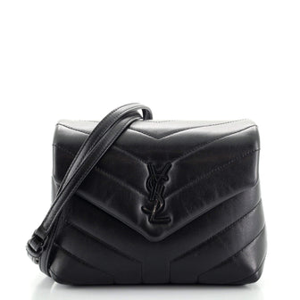 Saint Laurent LouLou Shoulder Bag Matelasse Chevron Leather Toy