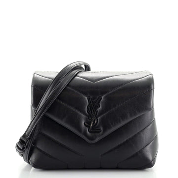 Saint Laurent LouLou Shoulder Bag Matelasse Chevron Leather Toy