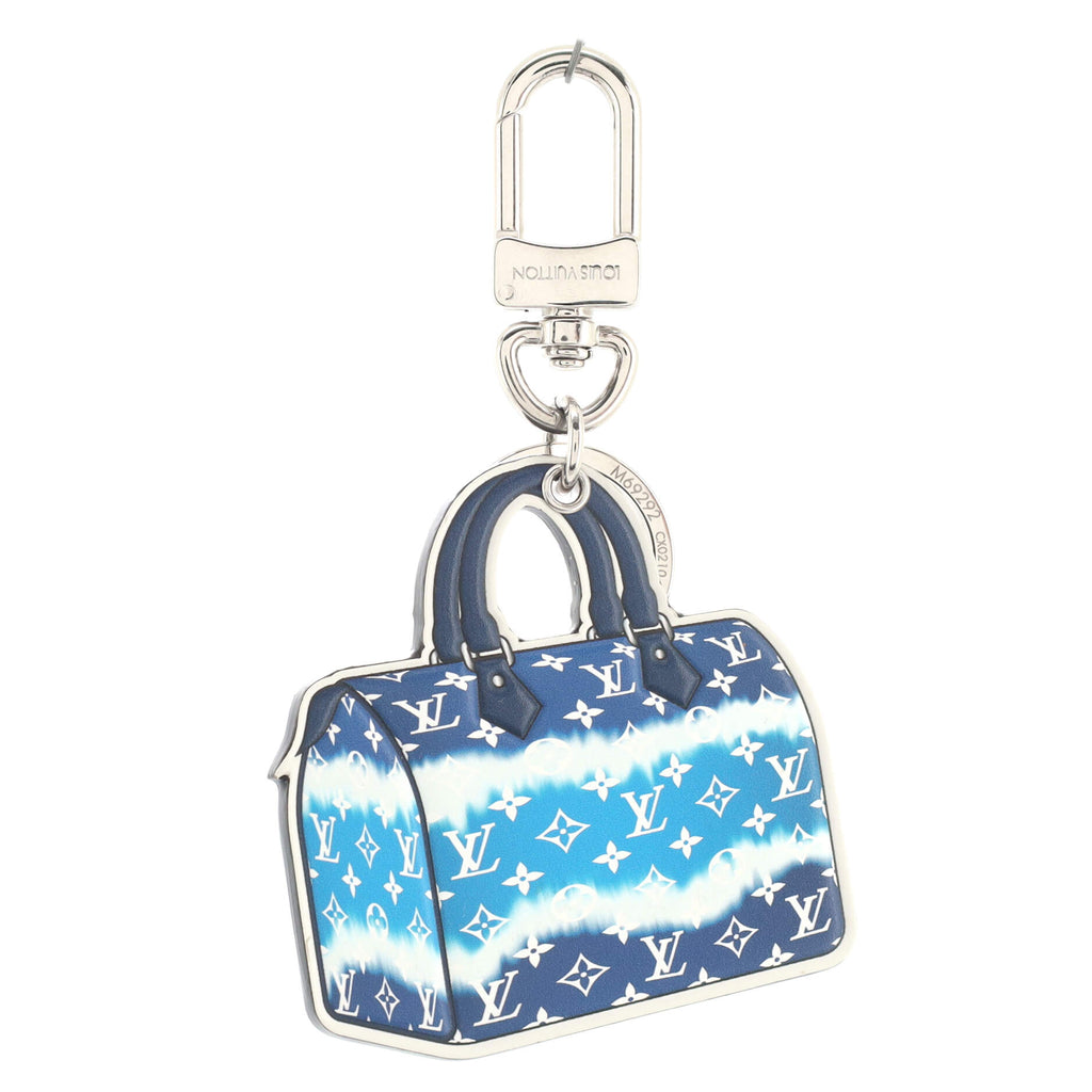 Louis Vuitton Speedy Key Holder and Bag Charm Limited Edition Escale  Monogram Canvas Blue 1236352
