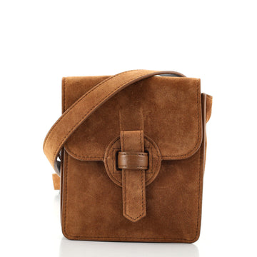 Saint Laurent Flap Belt Bag Suede Mini