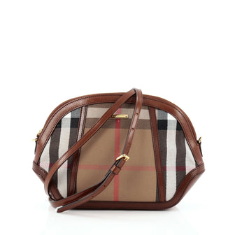 Burberry Orchard Crossbody Bag House Check Canvas and Leather Mini