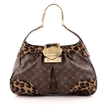 Louis Vuitton Polly Handbag Limited Edition Monogram Canvas and Pony Hair