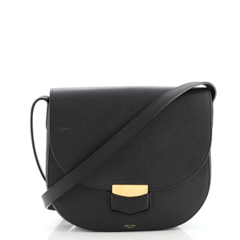 Celine Trotteur Crossbody Bag Grainy Leather Medium