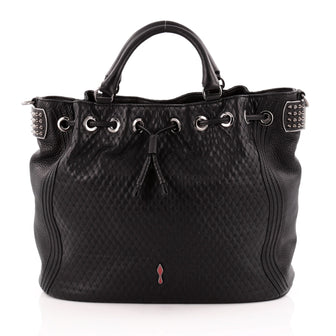 Christian Louboutin Dompteuse Bucket Bag Quilted Leather Large