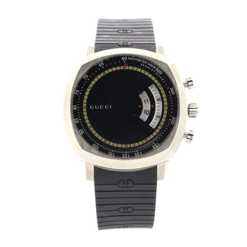 Gucci Grip Chronograph Quartz Watch Stainless Steel and Rubber 40