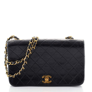 Chanel Vintage Full Flap Bag Quilted Lambskin Small