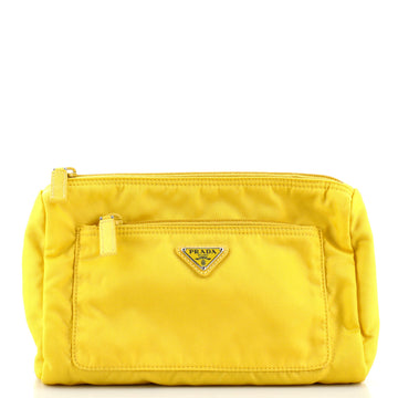 Prada Front Zip Toiletry Pouch Tessuto Medium