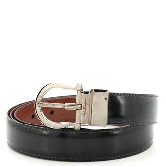 Salvatore Ferragamo Gancini Buckle Reversible Belt Leather Medium