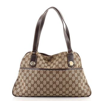 Gucci Charmy Front Pocket Shoulder Bag GG Canvas