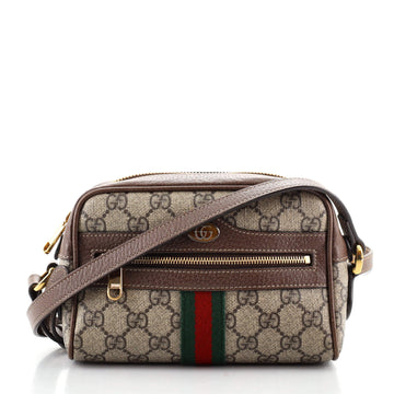 Gucci Ophidia Shoulder Bag GG Coated Canvas Mini