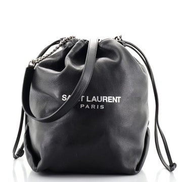 Saint Laurent Teddy Bucket Bag Leather Small