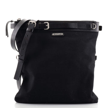 Saint Laurent ID Flat Messenger Bag Canvas Medium