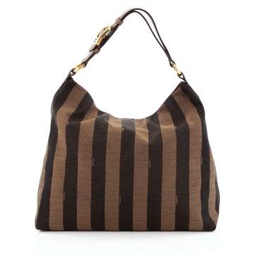 Fendi Pequin Hobo Canvas