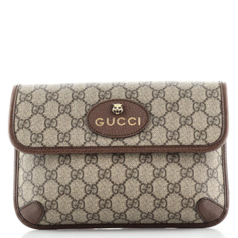Gucci Neo Vintage Flap Belt Bag GG Coated Canvas