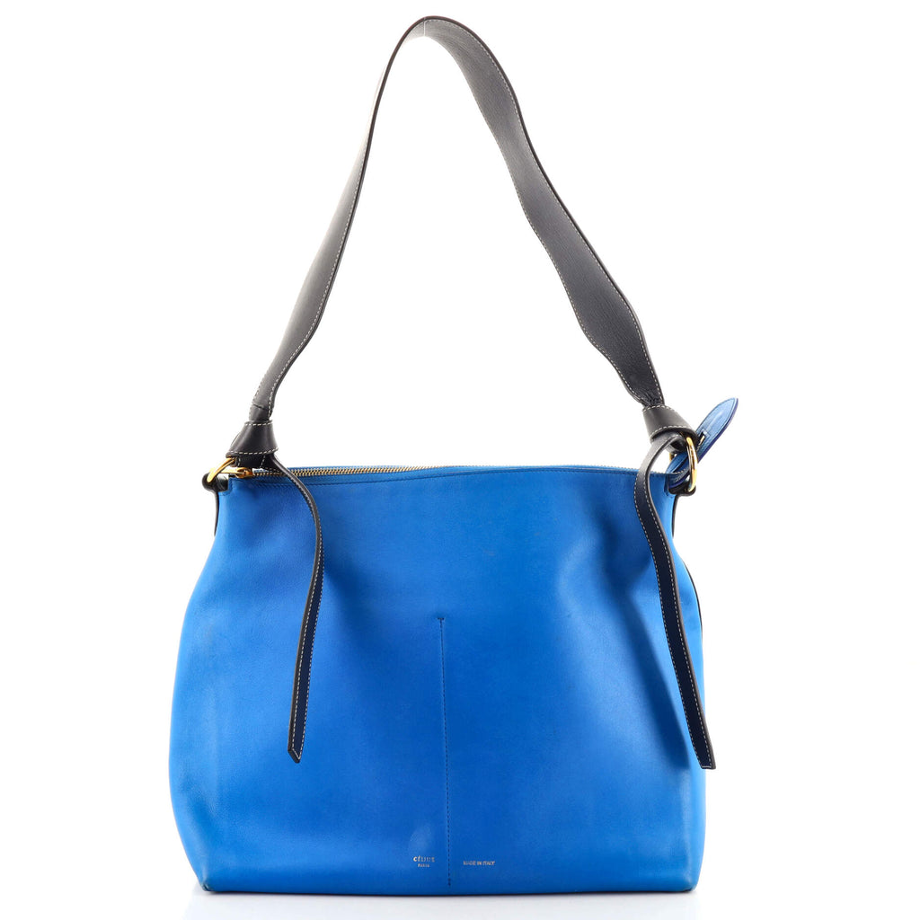 Celine Zipped Twisted Cabas Bag Leather 124004