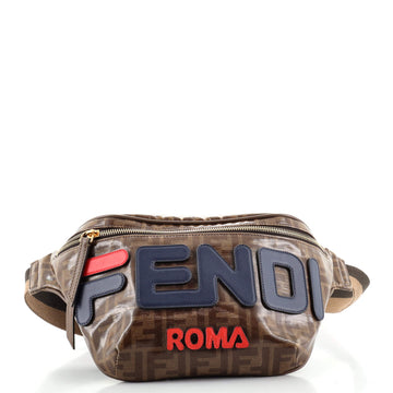 Fendi Mania Logo Waist Bag Zucca Coated Canvas