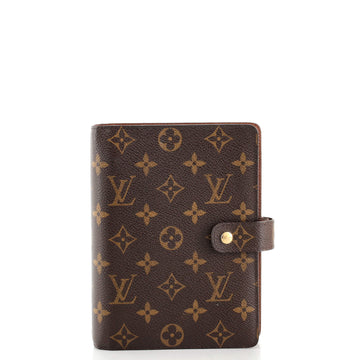 Louis Vuitton Ring Agenda Cover Monogram Canvas MM