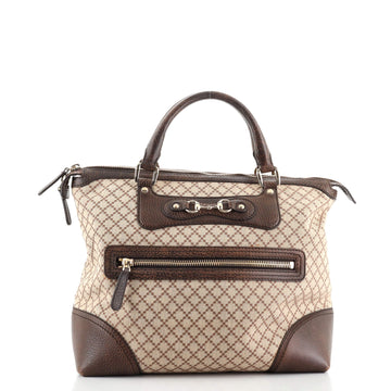 Gucci Catherine Tote Diamante Canvas with Leather Medium
