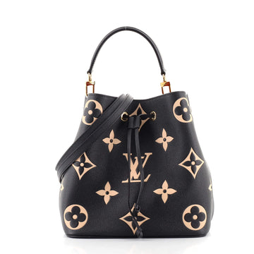 Louis Vuitton NeoNoe Handbag Bicolor Monogram Empreinte Giant MM