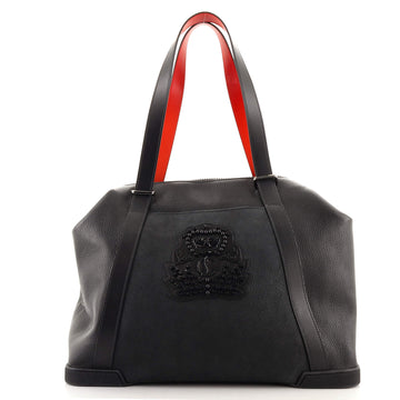 Christian Louboutin Bagdamon Boston Duffle Bag Leather Large