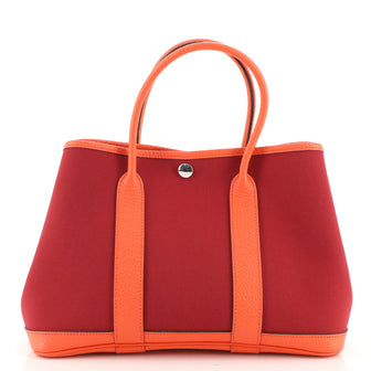Hermes Garden Party Tote Toile and Leather 30