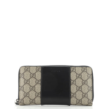 Gucci Zip Around Wallet GG Coated Canvas and Leather