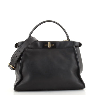 Fendi Selleria Peekaboo Bag Rigid Leather Regular