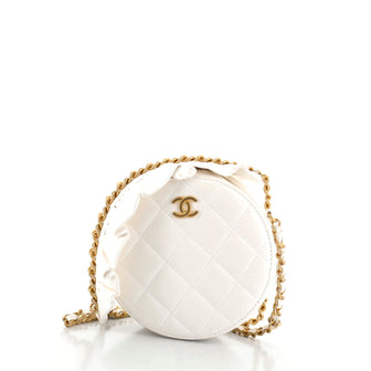 Chanel Romance Round Clutch with Chain Quilted Lambskin