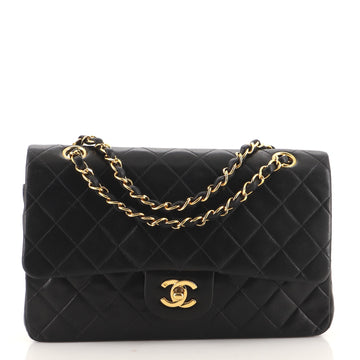 Chanel Vintage Classic Double Flap Bag Quilted Lambskin Medium