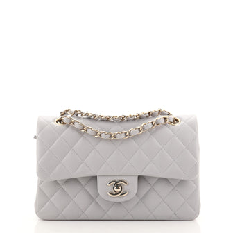 Chanel Classic Double Flap Bag Quilted Caviar Small