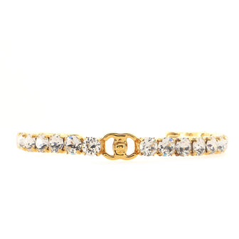 Chanel CC Cuff Bracelet Metal with Crystals