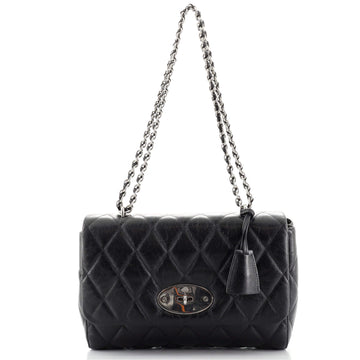Mulberry Lily Chain Flap Bag Quilted Leather Medium