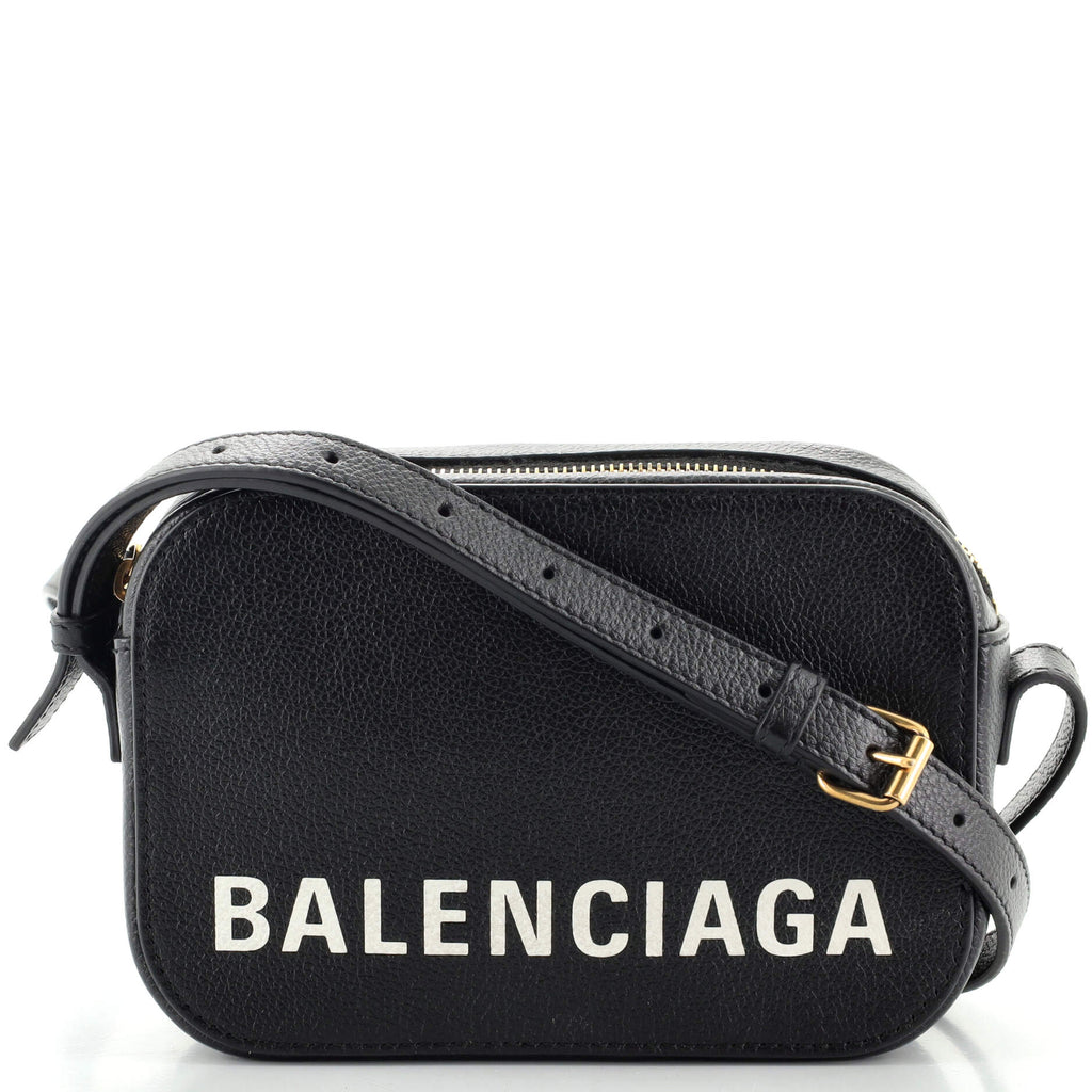 Balenciaga Black Leather XS Ville Camera Bag Balenciaga