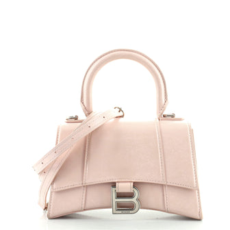 Balenciaga Hourglass Top Handle Bag Leather XS