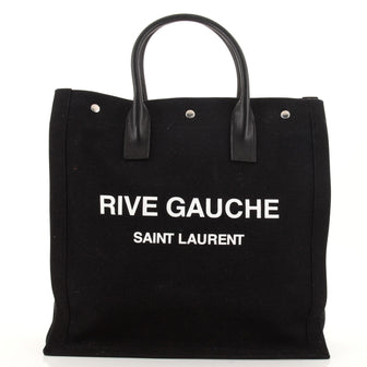 Saint Laurent Rive Gauche Shopper Tote Canvas Tall
