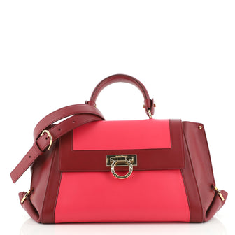 Salvatore Ferragamo Sofia Satchel Smooth Leather Small