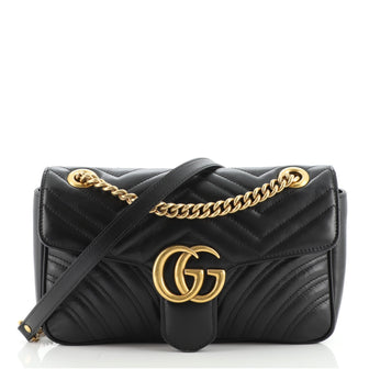 Gucci GG Marmont Flap Bag Matelasse Leather Small