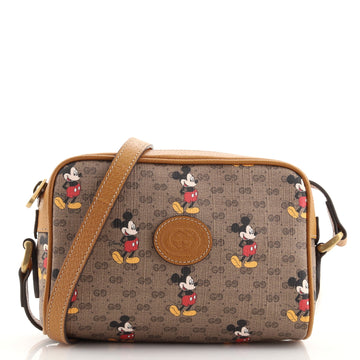 Gucci Disney Mickey Mouse Shoulder Bag Printed Mini GG Coated Canvas Mini