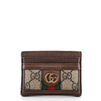 Gucci Ophidia Card Holder GG Coated Canvas