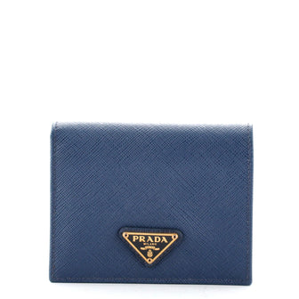 Prada Snap Wallet Saffiano Leather Compact